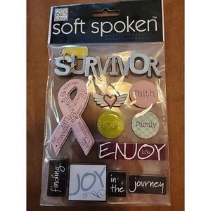 Survivor‎ - Soft Spoken Stickers - Me & My Big Ideas Junk Journal Scrapbook